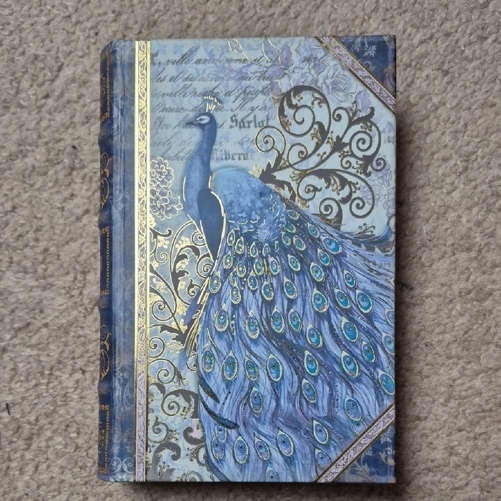 Punch Studio Peacock Decorative Storage Book, New With Tags